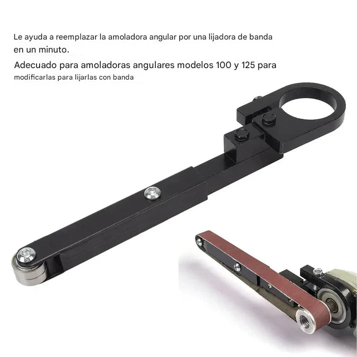 Máquina de lijado con banda para amoladora angular