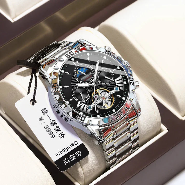 ⌚Reloj mecánico automático, impermeable nuevo de marca suiza