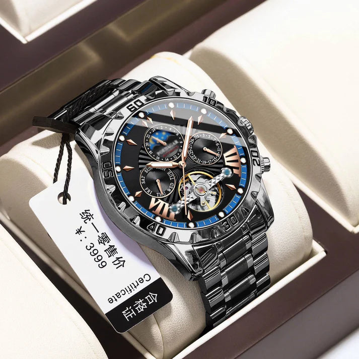 ⌚Reloj mecánico automático, impermeable nuevo de marca suiza