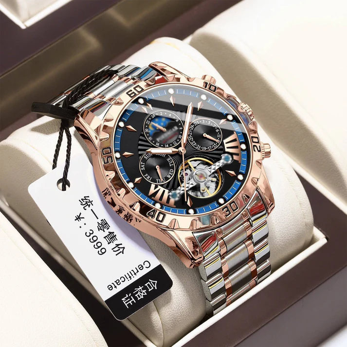⌚Reloj mecánico automático, impermeable nuevo de marca suiza