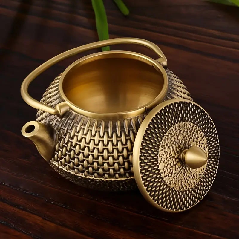 🏺✨ Tetera Premium de Latón Estilo Oriental – Arte y Tradición por Iwachu Design 🫖🌸