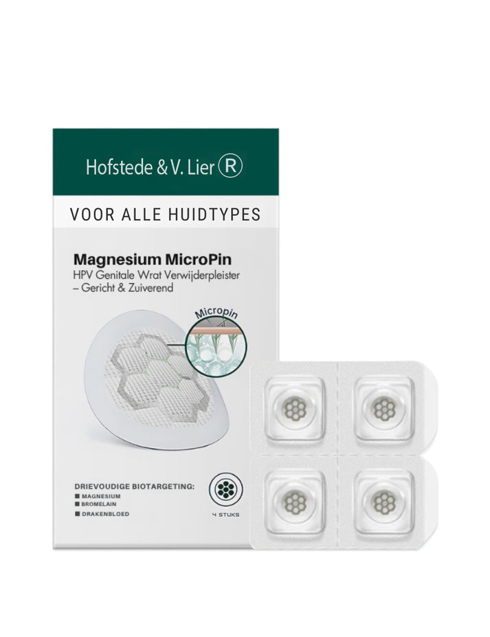Parche de microagujas de magnesio Hofstede® para la eliminación de verrugas y lunares.