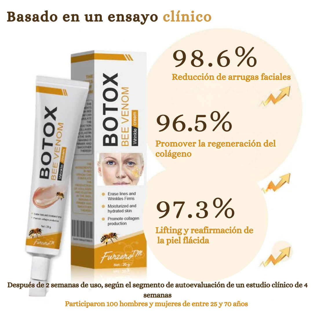 (✅Fabricado Desde Canadá👨⚕️) Crema para eliminar arrugas con veneno de abeja y botox Furzero™
