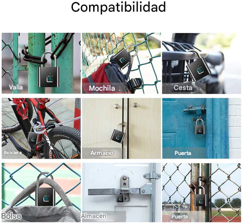 Candado De Seguridad Lector De Huella