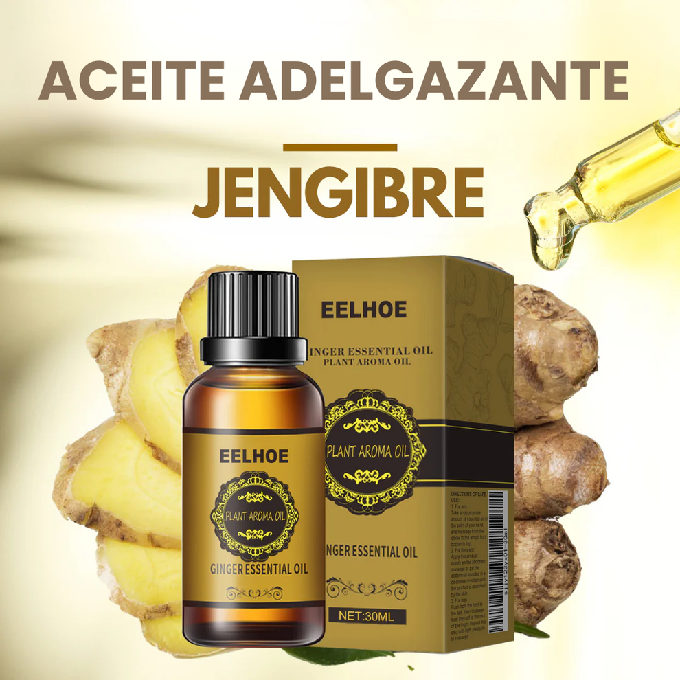 🌿 Aceite Quemador de Grasa Reafirmante con Jengibre y Fórmula Botánica
