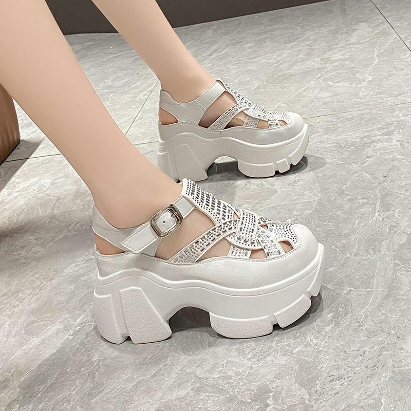 Sandalias Con Plataforma Glamour De Lentejuelas