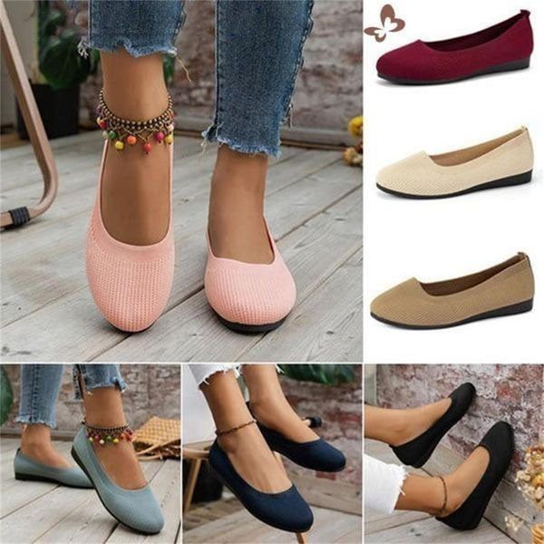 Último día: 50 % de descuento: zapatos casuales cómodos, transpirables, sin cordones, con soporte para el arco y antideslizantes para mujer