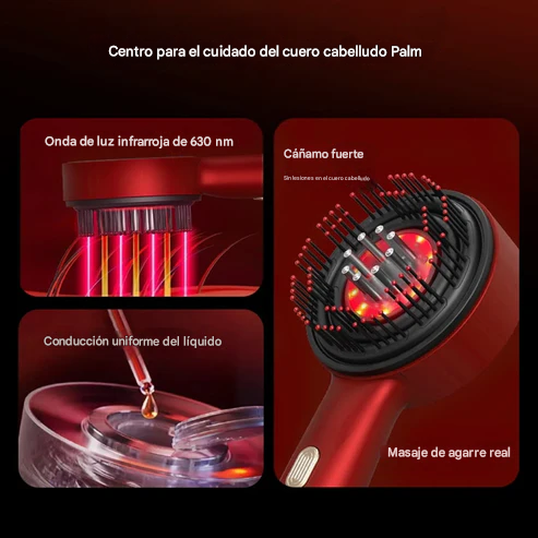 Peine de masaje vibratorio eléctrico