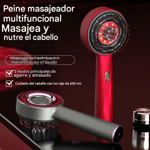 Peine de masaje vibratorio eléctrico