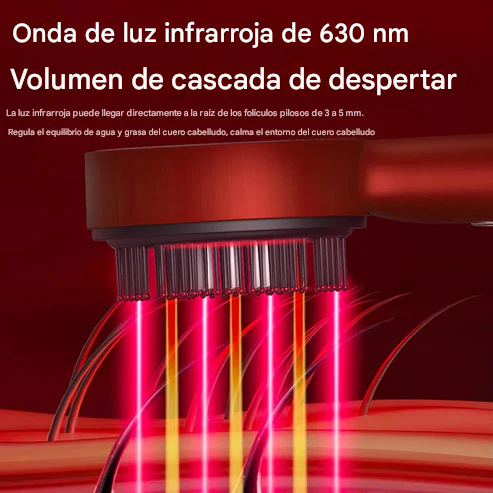 Peine de masaje vibratorio eléctrico