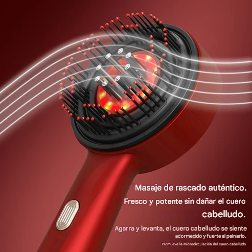 Peine de masaje vibratorio eléctrico