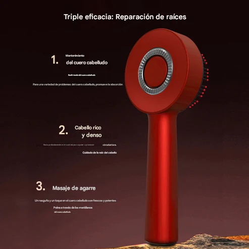 Peine de masaje vibratorio eléctrico