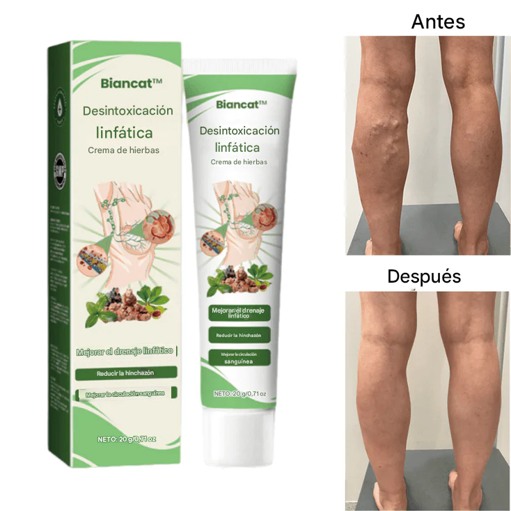 Biancat™ - Crema herbal desintoxicante linfática | ¡Alivia problemas circulatorios en 5 minutos!