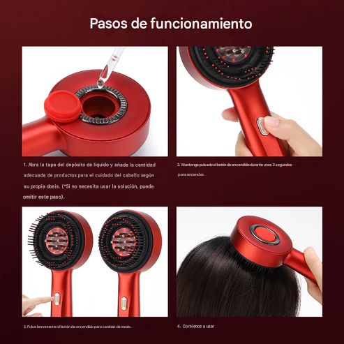 Peine de masaje vibratorio eléctrico