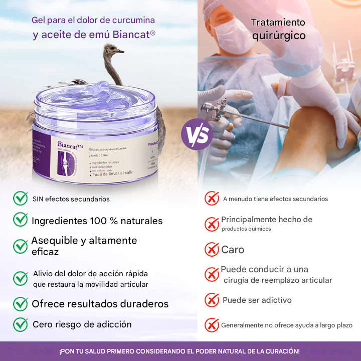 Biancat® Curcumin & Emu Oil Pain Gel