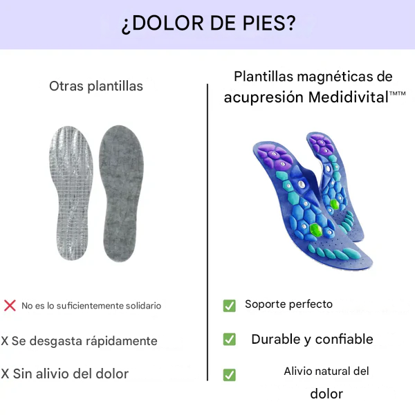 Plantillas magnéticas de acupresión Medidivital™