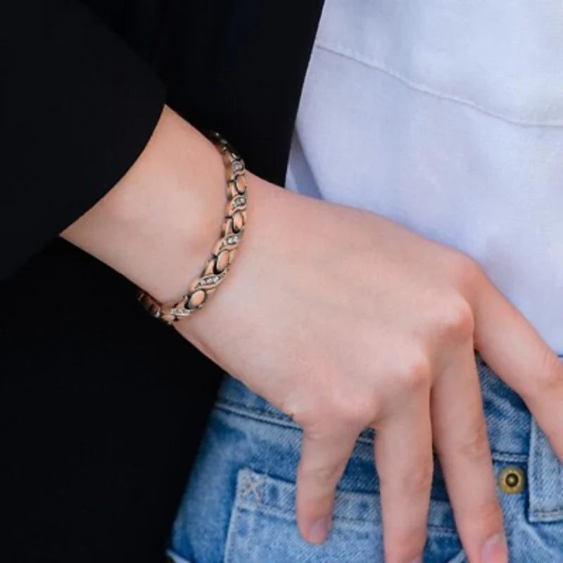 Pulsera de bienestar con imán de cobre Czticle® MagnaCalm para mujer