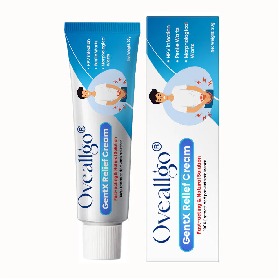 Crema para el alivio de las verrugas genitales por VPH Oveallgo®