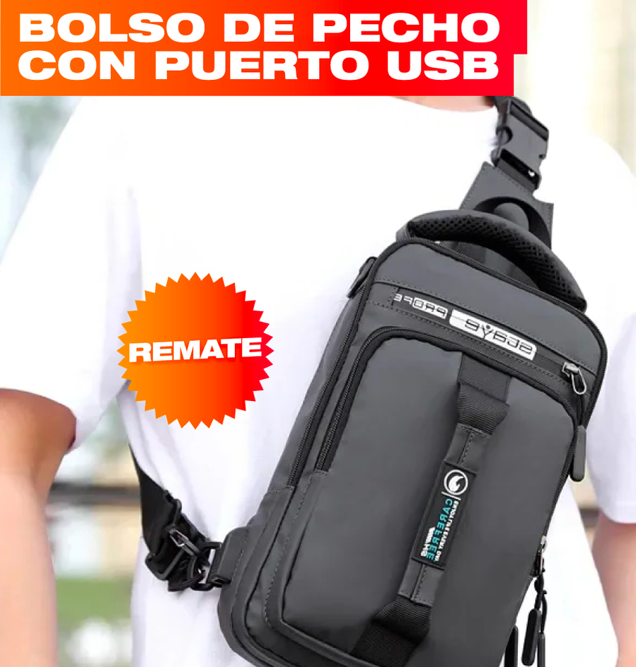 BOLSO CRUZADO CON PUERTO USB