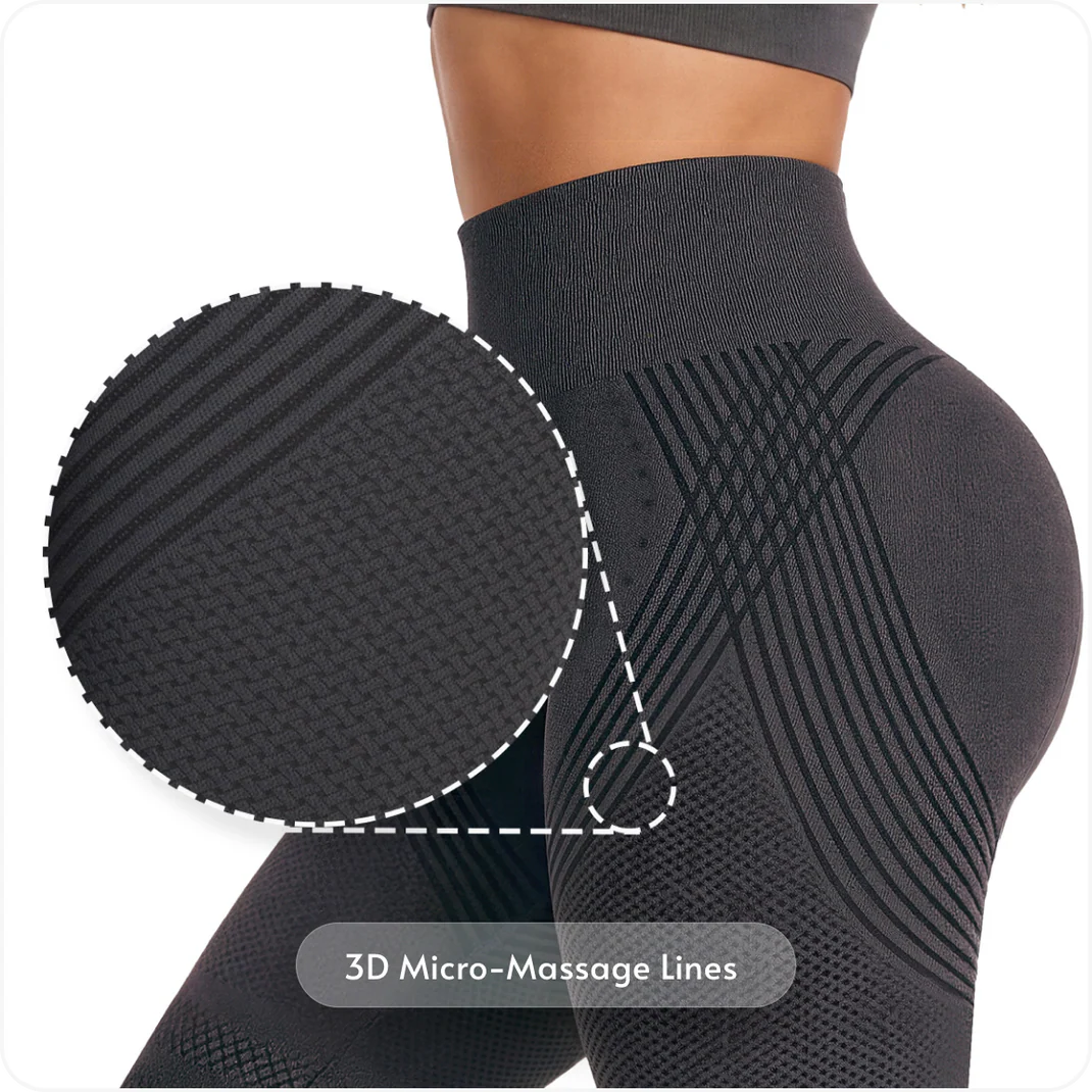 Pantalones ajustado de yoga elásticos de secado rápido con cintura alta