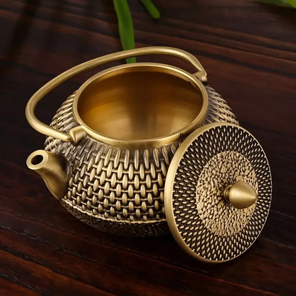 🏺✨ Tetera Premium de Latón Estilo Oriental – Arte y Tradición por Iwachu Design 🫖🌸