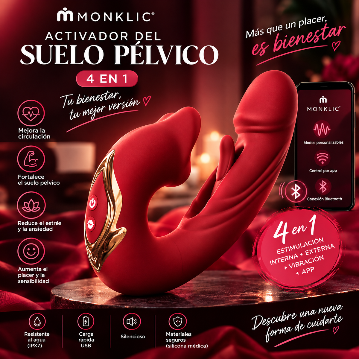 Activador del suelo pélvico Vita™ 4 en 1