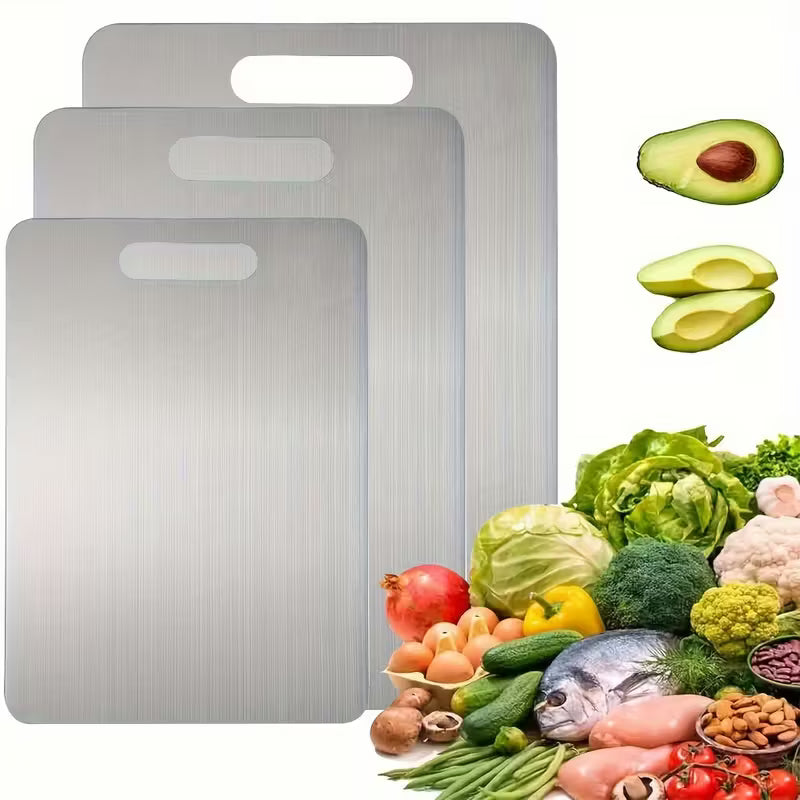 Tabla De Cortar Premium De Acero Inoxidable