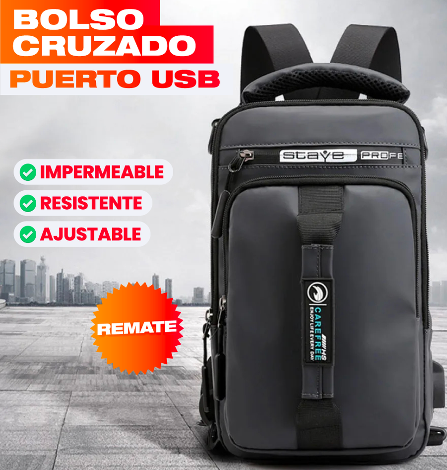 BOLSO CRUZADO CON PUERTO USB