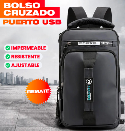 BOLSO CRUZADO CON PUERTO USB