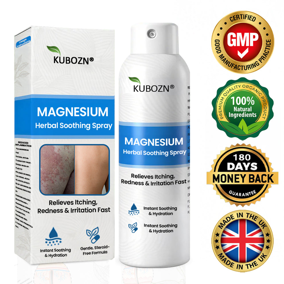 Kubozn® Magnesium Herbal Psoriasis Spray Alivia la psoriasis y el eczema
