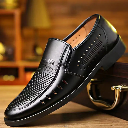Nuevos zapatos casuales de cuero para hombre