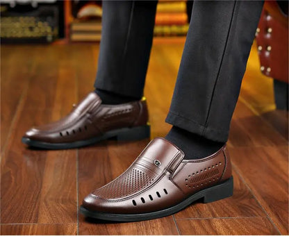 Nuevos zapatos casuales de cuero para hombre