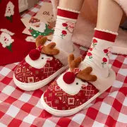 SweetReno™ – Pantuflas Navideñas Antideslizantes y Cálidas