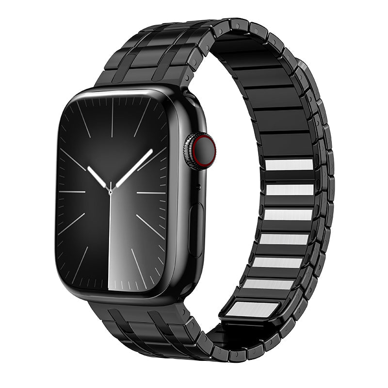 Band Watch - Reloj inteligente ajustable de acero inoxidable esmerilado