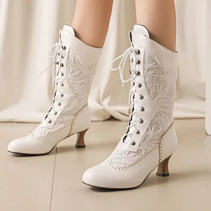 Aurelia Luxe™ – Botas Británicas con Detalles Tallados de Alta Moda