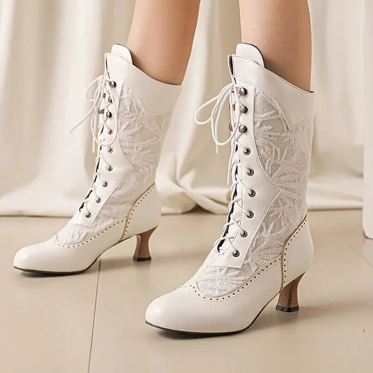 Aurelia Luxe™ – Botas Británicas con Detalles Tallados de Alta Moda