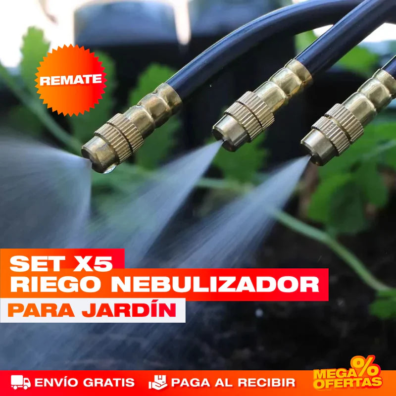 SET X5 RIEGO NEBULIZADOR PARA JARDÍN