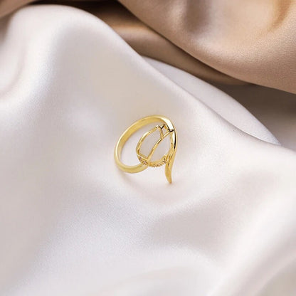 JOYERIA EXCLUSIVA! ANILLO AJUSTABLE TULIPAN (INCLUYE CAJA)