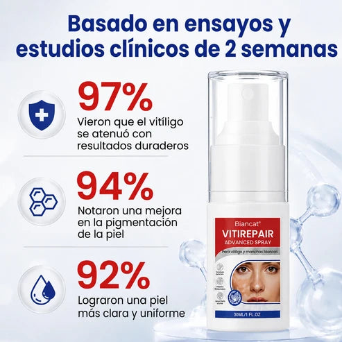 VitiRepair - Spray avanzado para el vitiligo y parches blancos