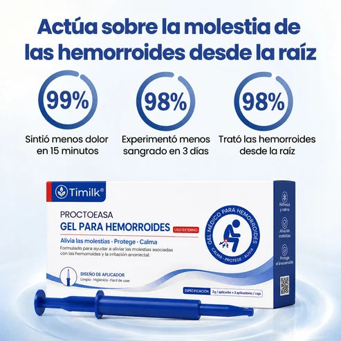 ProctoEase - Gel para hemorroides con barrera protectora avanzada