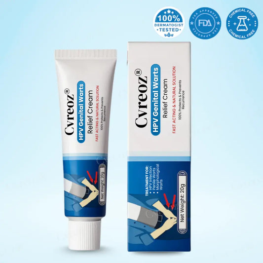 Crema para el alivio de las verrugas genitales por VPH Cvreoz®  Ideal para hombres y mujeres.