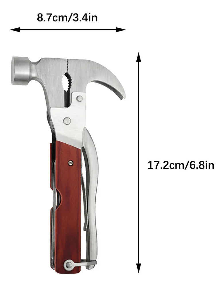 Martillo De Garra Multifuncional Portátil 12 En 1