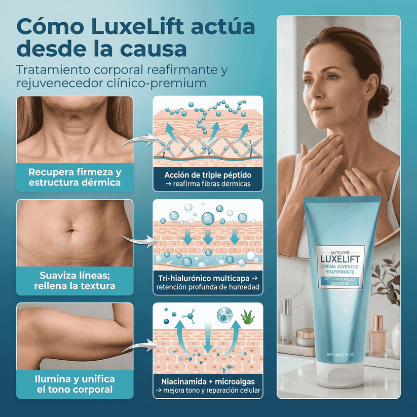 🔥PROMO 3X1 🔥LuxeLift - Reafirmante Y Rejuvenecedor De Piel Biancat