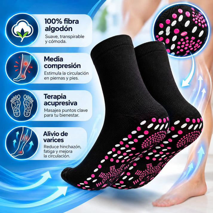 🧦MEDIAS TURMALINA TERAPIA MAGNÉTICA🦵💫