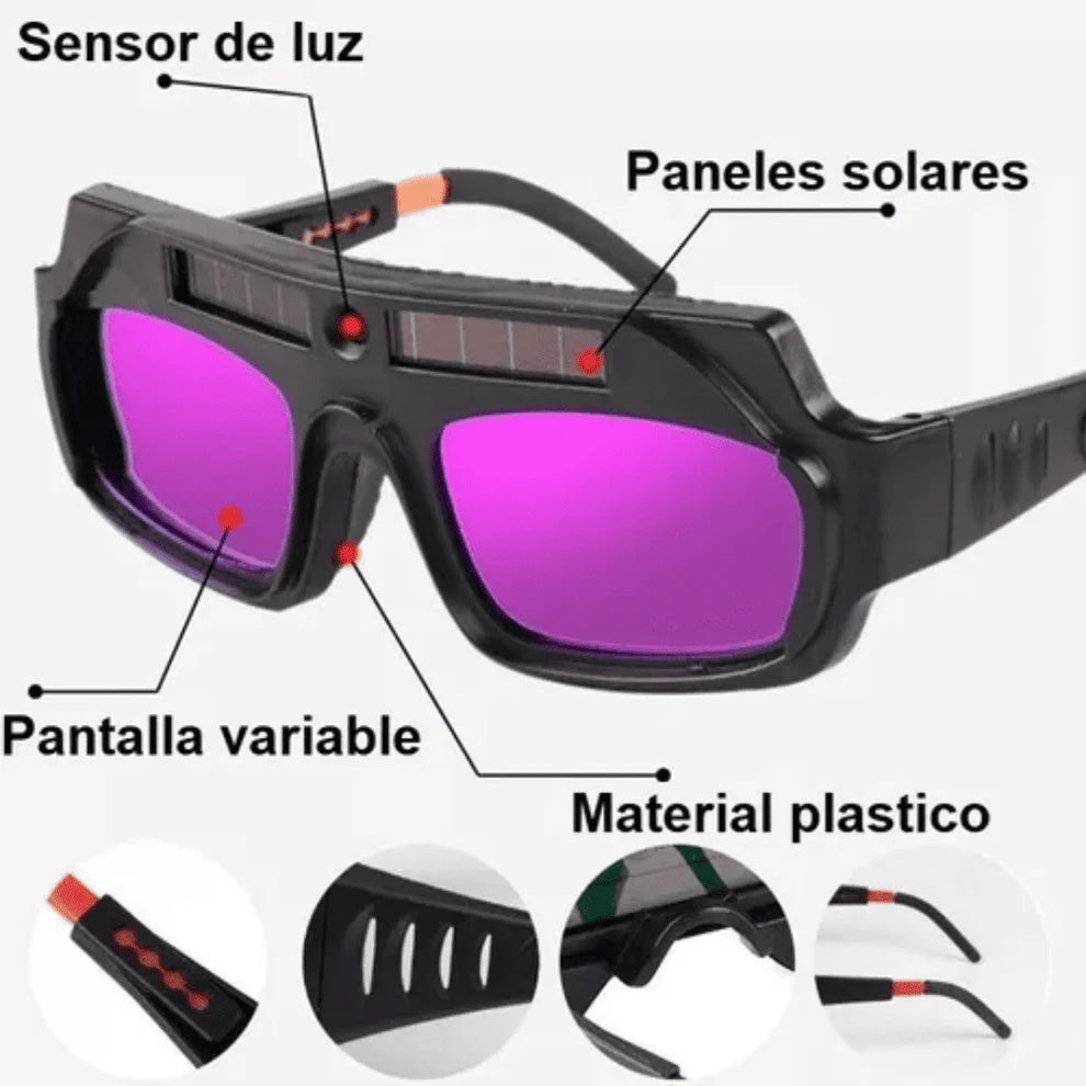 Lentes para soldar con oscurecimiento automático