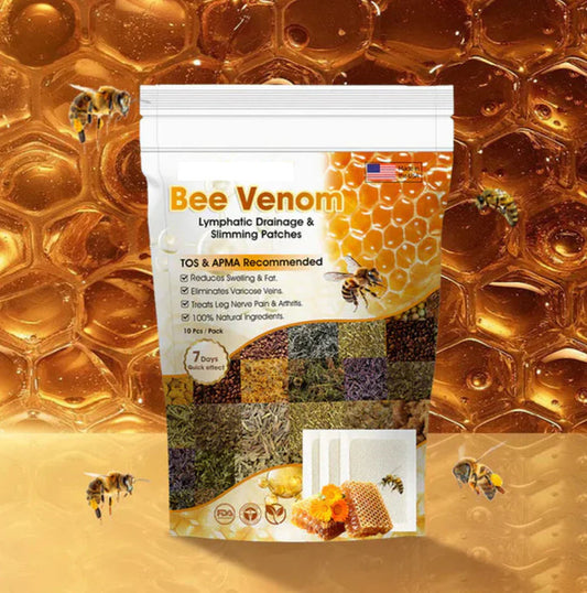 Bee Venom - Parches de veneno de abeja para drenaje linfático, Hígado, dolores, varices y adelgazamiento🌿👣