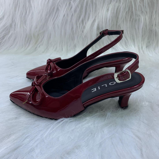 Heels Jolie Cherry Gloss – Tacones Rojo Cereza, Estilo y Comodidad en Uno🍒