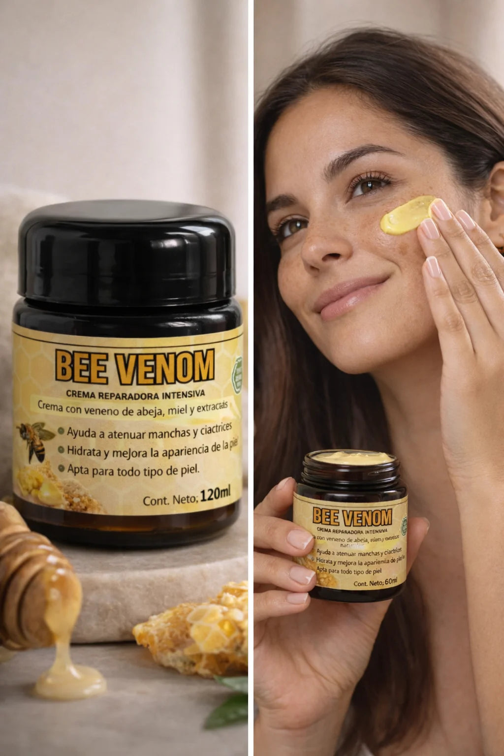 Tratamiento Crema Veneno De Abeja Para eliminar imperfecciones en la piel