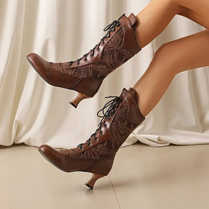 Aurelia Luxe™ – Botas Británicas con Detalles Tallados de Alta Moda