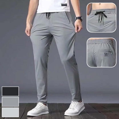 IceFlex™ Activewear - Pantalon tipo jogger, deportivos casuales de seda helada para hombre